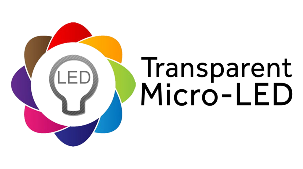 Transparent Micro LED logo