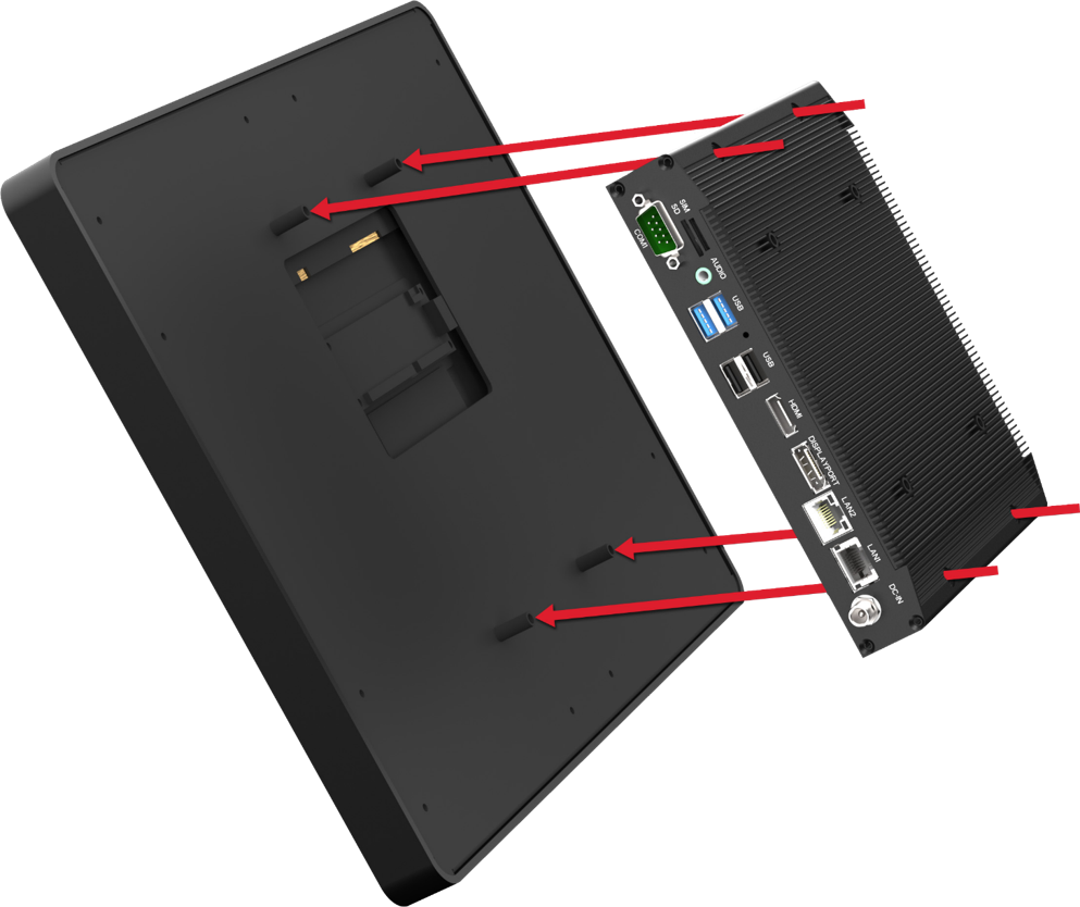 faytech front and back kits 01 for touch monitors