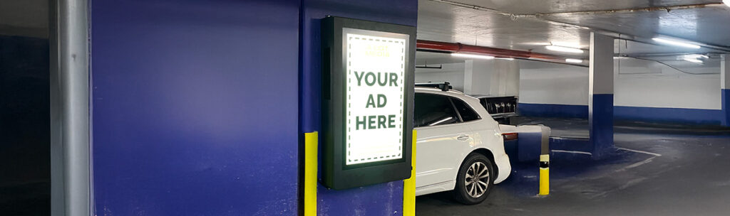 55 Semi Outoor Wallmount parking garage display solutions