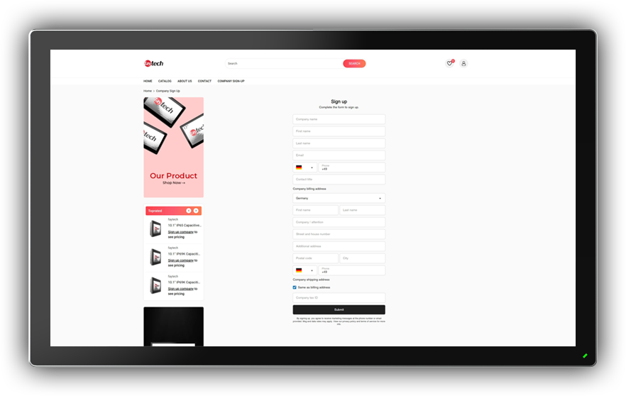 faytech’s New B2B Webshop Press Release 04
