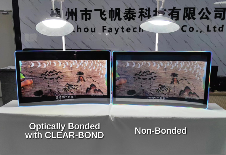 Optically Bonded Curved Displays OB vs non OB