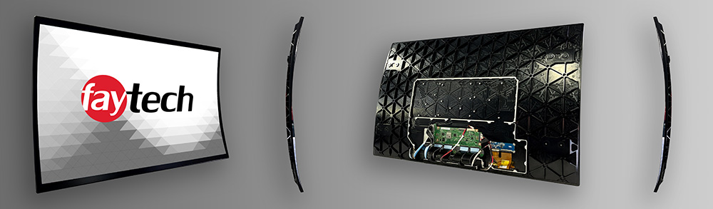faytech's 42" Optically Bonded Curved Displays for on-board Airplanes