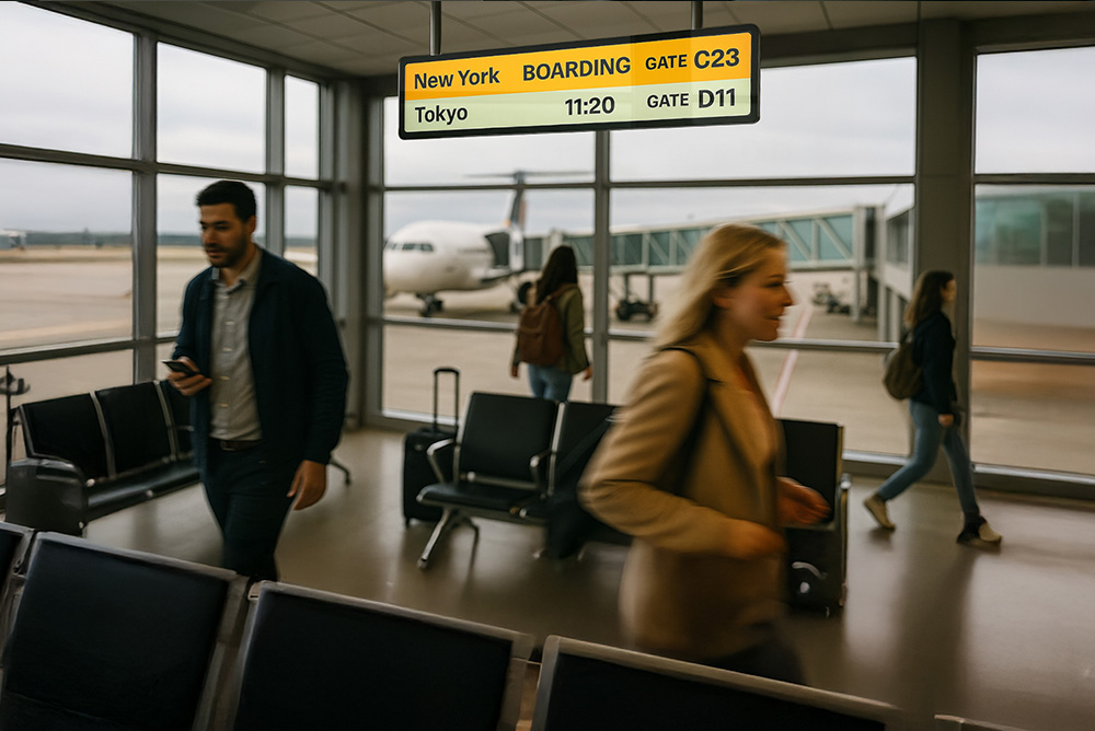 Exploring faytech's Strip-Type Displays Blog Airport Image 01