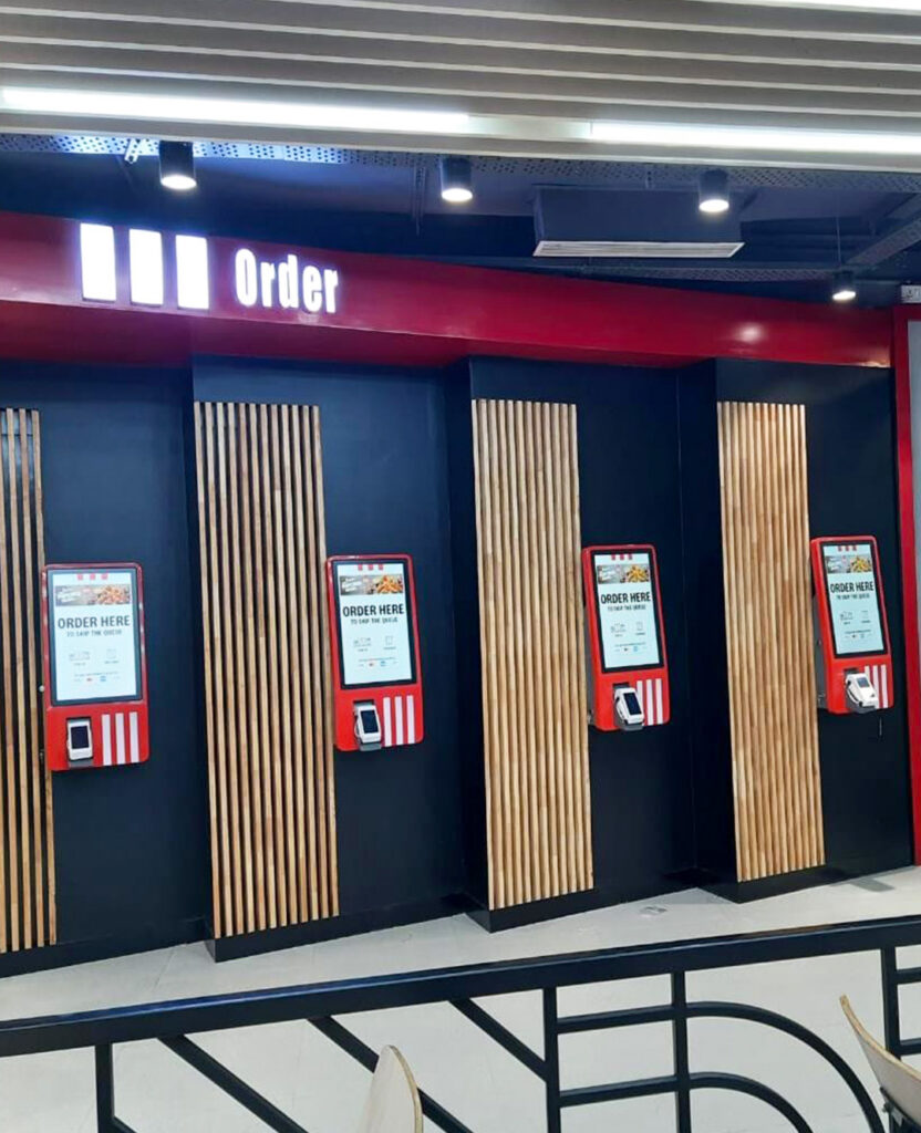 faytech touchscreen technology in India KFC Installation
