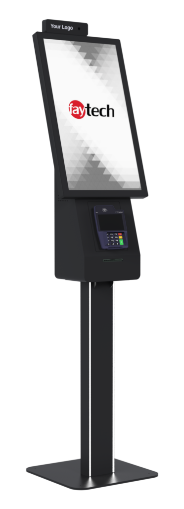 The faytech AI touch kiosk 02c front left