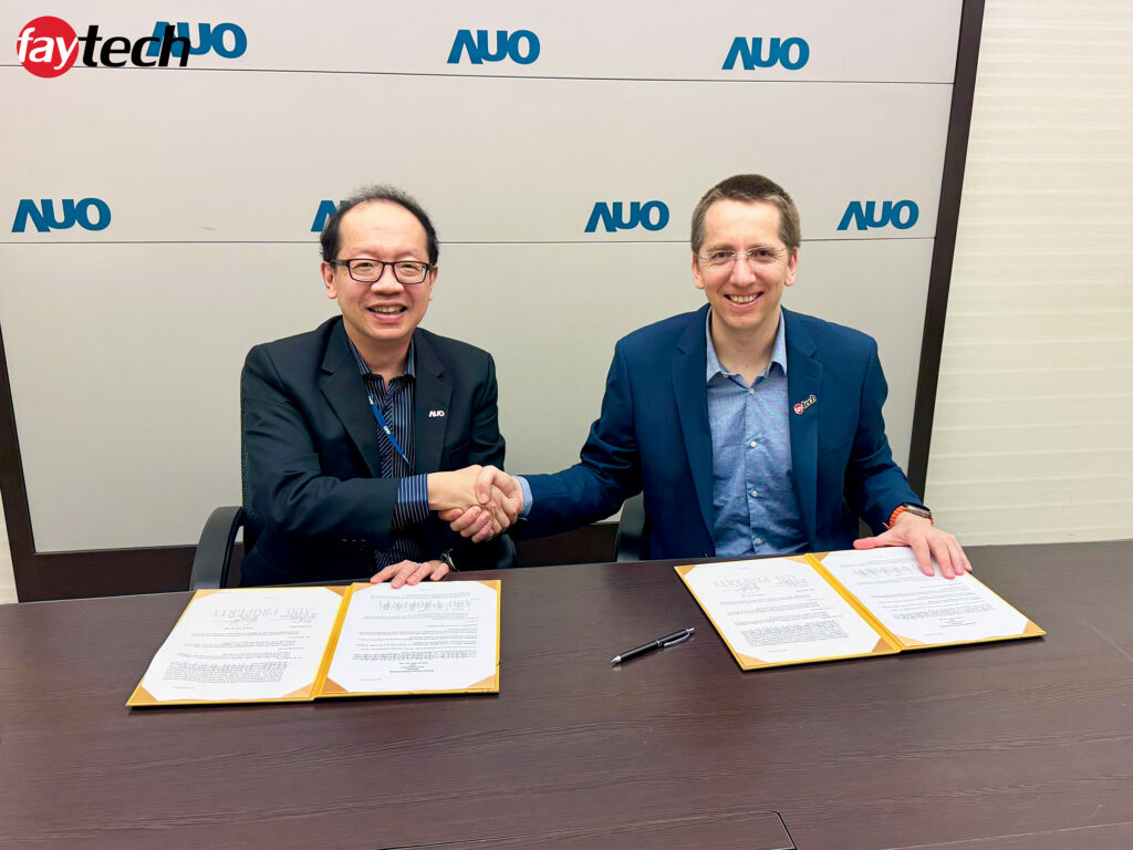 AUO faytech MOU Signing for transparent Micro-LED displays 2