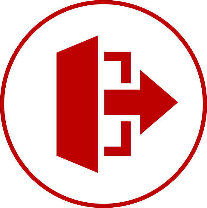 connector exit icon